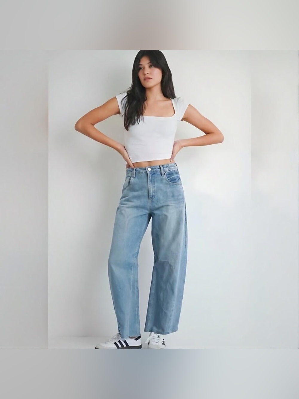 Blank NYC Raw Hem Barrel Jeans